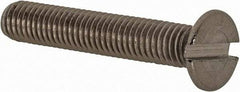 Value Collection - M5x0.80 Metric Coarse, 30mm OAL Slotted Drive Machine Screw - Flat Head, Grade 18-8 & A2 Stainless Steel, Uncoated, Without Washer - Eagle Tool & Supply