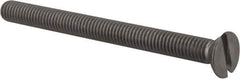 Value Collection - M6x1.00 Metric Coarse, 70mm OAL Slotted Drive Machine Screw - Flat Head, Grade 18-8 & A2 Stainless Steel, Uncoated, Without Washer - Eagle Tool & Supply