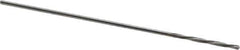 Magafor - 0.6401mm Solid Carbide 4 Flute Chucking Reamer - Spiral Flute, 0.0252" Straight Shank, 9/32" Flute Length, 1-5/16" OAL - Eagle Tool & Supply