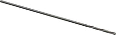 Magafor - 0.6502mm Solid Carbide 4 Flute Chucking Reamer - Spiral Flute, 0.0256" Straight Shank, 9/32" Flute Length, 1-5/16" OAL - Eagle Tool & Supply