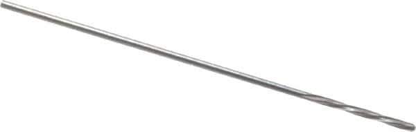 Magafor - #71 Solid Carbide 4 Flute Chucking Reamer - Spiral Flute, 0.026" Straight Shank, 9/32" Flute Length, 1-5/16" OAL - Eagle Tool & Supply