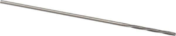 Magafor - 0.6706mm Solid Carbide 4 Flute Chucking Reamer - Spiral Flute, 0.0264" Straight Shank, 9/32" Flute Length, 1-5/16" OAL - Eagle Tool & Supply