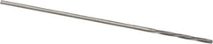 Magafor - 0.6706mm Solid Carbide 4 Flute Chucking Reamer - Spiral Flute, 0.0264" Straight Shank, 9/32" Flute Length, 1-5/16" OAL - Eagle Tool & Supply