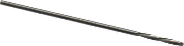 Magafor - 0.8509mm Solid Carbide 4 Flute Chucking Reamer - Spiral Flute, 0.0335" Straight Shank, 9/32" Flute Length, 1-5/16" OAL - Eagle Tool & Supply