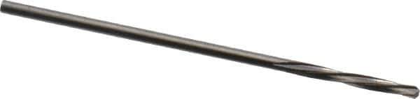 Magafor - 1.049mm Solid Carbide 4 Flute Chucking Reamer - Spiral Flute, 0.0413" Straight Shank, 9/32" Flute Length, 1-5/16" OAL - Eagle Tool & Supply