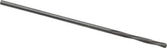 Magafor - 1.0998mm Solid Carbide 4 Flute Chucking Reamer - Spiral Flute, 0.0433" Straight Shank, 25/64" Flute Length, 1-9/16" OAL - Eagle Tool & Supply