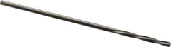 Magafor - 1.1303mm Solid Carbide 4 Flute Chucking Reamer - Spiral Flute, 0.0445" Straight Shank, 25/64" Flute Length, 1-9/16" OAL - Eagle Tool & Supply