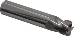 Accupro - 1/2", 4 Flute, Single End, Solid Carbide, 0.06" Corner Radius End Mill - 2-1/2" OAL, 40° Helix, Right Hand Flute, 5/8" LOC, Right Hand Cut - Eagle Tool & Supply