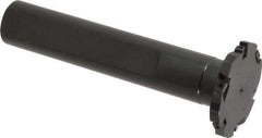Cutting Tool Technologies - Shank Connection, 1/4" Cutting Width, 1/2" Depth of Cut, 2" Cutter Diam, 3 Tooth Indexable Slotting Cutter - 1" Shank Diam, DSSC Toolholder, 1215 Insert, Right Hand Cutting Direction - Eagle Tool & Supply