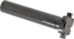 Cutting Tool Technologies - Shank Connection, 3/8" Cutting Width, 1/2" Depth of Cut, 2" Cutter Diam, 3 Tooth Indexable Slotting Cutter - 1" Shank Diam, DSSC Toolholder, 1312 Insert, Right Hand Cutting Direction - Eagle Tool & Supply