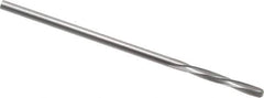 Magafor - 1.4097mm Solid Carbide 4 Flute Chucking Reamer - Spiral Flute, 0.0555" Straight Shank, 25/64" Flute Length, 1-9/16" OAL - Eagle Tool & Supply