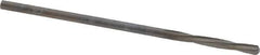 Magafor - 1.4605mm Solid Carbide 4 Flute Chucking Reamer - Spiral Flute, 0.0575" Straight Shank, 25/64" Flute Length, 1-9/16" OAL - Eagle Tool & Supply