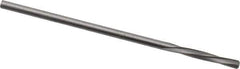 Magafor - 1.7602mm Solid Carbide 4 Flute Chucking Reamer - Spiral Flute, 0.0693" Straight Shank, 7/16" Flute Length, 1-31/32" OAL - Eagle Tool & Supply