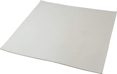 Made in USA - 12" Long, 12" Wide, 1/16" Thick, Silicone Rubber Foam Sheet - 35 to 45 Durometer, White, -20 to 500°F, 640 psi Tensile Strength, Plain Backing, Stock Length - Eagle Tool & Supply