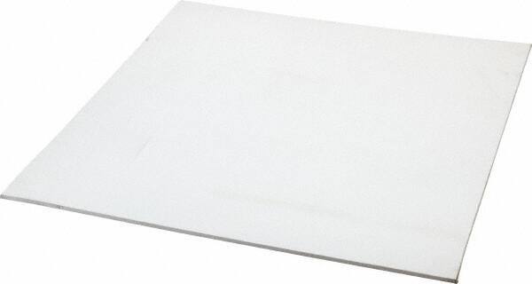 Made in USA - 12" Long, 12" Wide, 1/8" Thick, Silicone Rubber Foam Sheet - 35 to 45 Durometer, White, -20 to 500°F, 640 psi Tensile Strength, Plain Backing, Stock Length - Eagle Tool & Supply