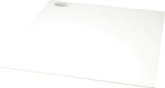 Made in USA - 12" Long, 12" Wide, 0.031" Thick, Silicone Rubber Foam Sheet - 35 to 45 Durometer, White, -20 to 500°F, 640 psi Tensile Strength, Adhesive Backing, Stock Length - Eagle Tool & Supply