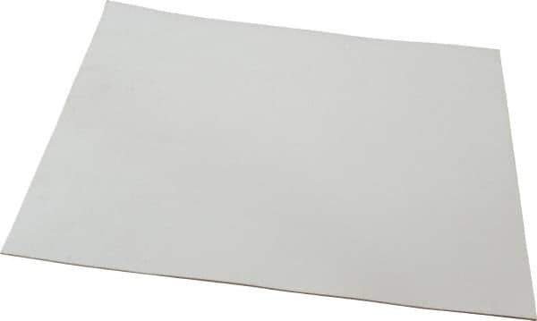 Made in USA - 12" Long, 12" Wide, 1/16" Thick, Silicone Rubber Foam Sheet - 35 to 45 Durometer, White, -20 to 500°F, 640 psi Tensile Strength, Adhesive Backing, Stock Length - Eagle Tool & Supply