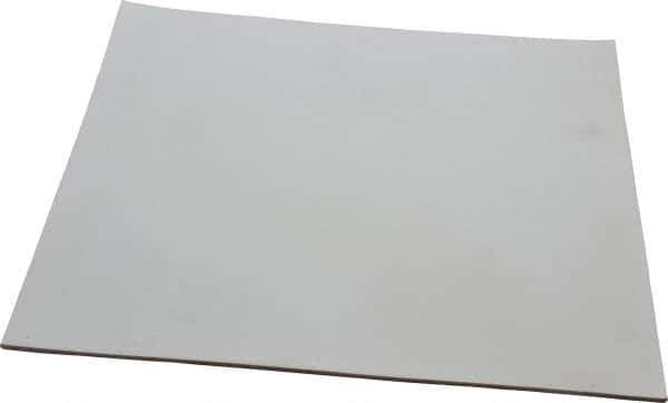Made in USA - 12" Long, 12" Wide, 1/8" Thick, Silicone Rubber Foam Sheet - 35 to 45 Durometer, White, -20 to 500°F, 640 psi Tensile Strength, Adhesive Backing, Stock Length - Eagle Tool & Supply