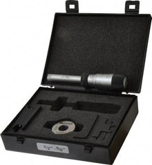 Starrett - 1/2" to 5/8", 2-7/16" Gage Depth, Mechanical Inside Hole Micrometer - 0.0003" Graduation, 0.00015" Accuracy, Ratchet Stop Thimble - Eagle Tool & Supply