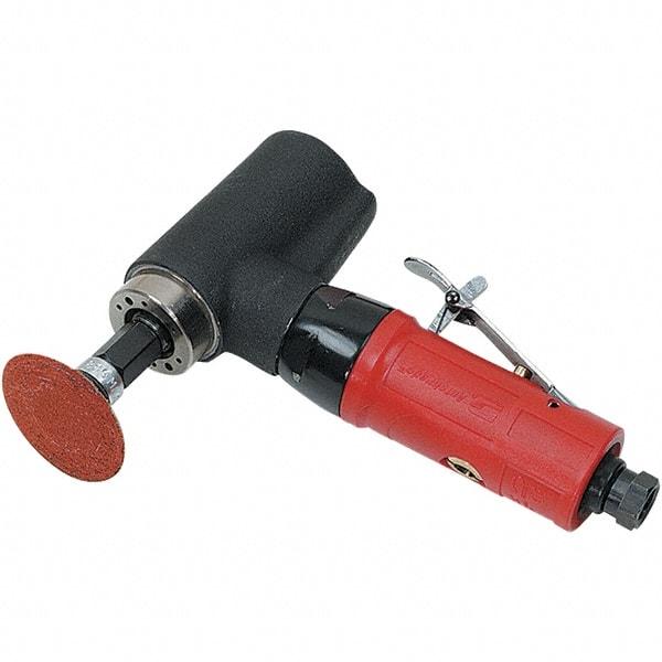 Autobrade Red - 2" Max Disc, 20,000 RPM, Pneumatic Handheld Disc Sander - 22 CFM, 1/4 NPT Inlet, 0.5 hp, 90 psi - Eagle Tool & Supply