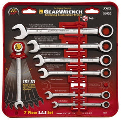 KD TOOLS - 7 Piece, 8 to 18mm Combination Wrench Set - Eagle Tool & Supply