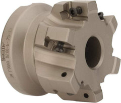 Iscar - 6 Inserts, 2" Cut Diam, 3/4" Arbor Diam, 1/2" Max Depth of Cut, Indexable Square-Shoulder Face Mill - 0/90° Lead Angle, 1.57" High, 3M AXKT 1304 Insert Compatibility, Series Mill2000 - Eagle Tool & Supply