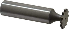 Whitney Tool Co. - 5/8" Diam x 1/16" Face Width, Cobalt, 12 Teeth, Shank Connection Woodruff Keyseat Cutter - Uncoated, 2-1/16" OAL x 1/2" Shank, Straight Teeth - Eagle Tool & Supply