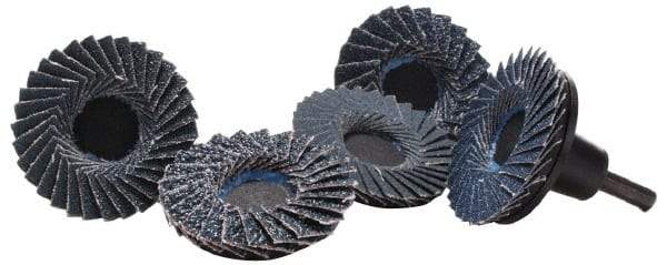 Merit Abrasives - 3" Diam Quick-Change Type S Disc Backing Pad - 1/4" Shank Diam, 30,000 RPM, Power-Lock Type 3 Compatible - Eagle Tool & Supply