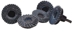 Merit Abrasives - 3" Diam Quick-Change Type S Disc Backing Pad - 1/4" Shank Diam, 30,000 RPM, Power-Lock Type 3 Compatible - Eagle Tool & Supply