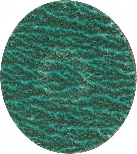 Merit Abrasives - 2" Disc Diam, 120 Grit, Zirconia Alumina Quick Change Disc - Type S Attaching System, Coated, Blue, Fine Grade, 30,000 RPM - Eagle Tool & Supply