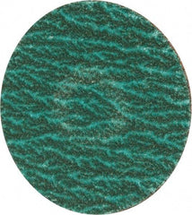 Merit Abrasives - 2" Disc Diam, 120 Grit, Zirconia Alumina Quick Change Disc - Type S Attaching System, Coated, Blue, Fine Grade, 30,000 RPM - Eagle Tool & Supply