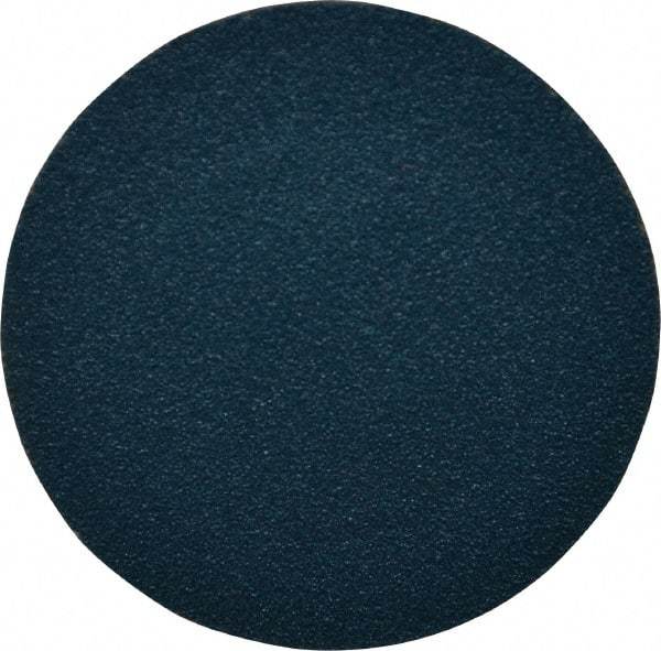 Merit Abrasives - 2" Disc Diam, 120 Grit, Zirconia Alumina Quick Change Disc - Type R Attaching System, Coated, Blue, Fine Grade, 30,000 RPM, KY672 Series - Eagle Tool & Supply