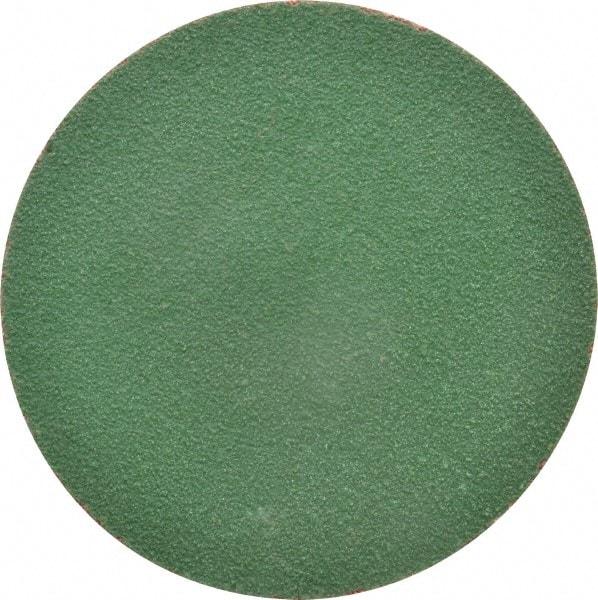 Merit Abrasives - 3" Disc Diam, 60 Grit, Zirconia Alumina Quick Change Disc - Type R Attaching System, Coated, Green, Medium Grade, 20,000 RPM - Eagle Tool & Supply