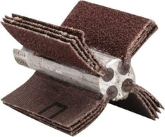 Merit Abrasives - 60 Grit, Coated, Aluminum Oxide Bore Polisher - Medium Grade, 22,000 RPM, Polishes Bores with 1 to 1-1/2" Diam - Eagle Tool & Supply