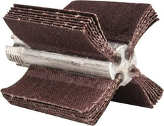 Merit Abrasives - 180 Grit, Coated, Aluminum Oxide Bore Polisher - Very Fine Grade, 22,000 RPM, Polishes Bores with 1 to 1-1/2" Diam - Eagle Tool & Supply