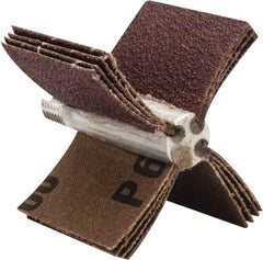 Merit Abrasives - 60 Grit, Coated, Aluminum Oxide Bore Polisher - Medium Grade, 22,000 RPM, Polishes Bores with 1-1/2 to 2" Diam - Eagle Tool & Supply