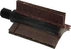 Merit Abrasives - 60 Grit, Coated, Aluminum Oxide Bore Polisher - Medium Grade, 25,000 RPM, Polishes Bores with 5/8 to 1" Diam - Eagle Tool & Supply