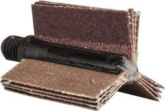 Merit Abrasives - 80 Grit, Coated, Aluminum Oxide Bore Polisher - Medium Grade, 25,000 RPM, Polishes Bores with 5/8 to 1" Diam - Eagle Tool & Supply