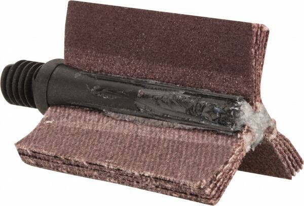 Merit Abrasives - 180 Grit, Coated, Aluminum Oxide Bore Polisher - Very Fine Grade, 25,000 RPM, Polishes Bores with 5/8 to 1" Diam - Eagle Tool & Supply