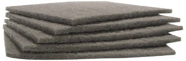 Merit Abrasives - Ultra Fine Grade, Silicon Carbide Hand Pad - Gray, 6" Wide x 9" Long, Nonwoven - Eagle Tool & Supply