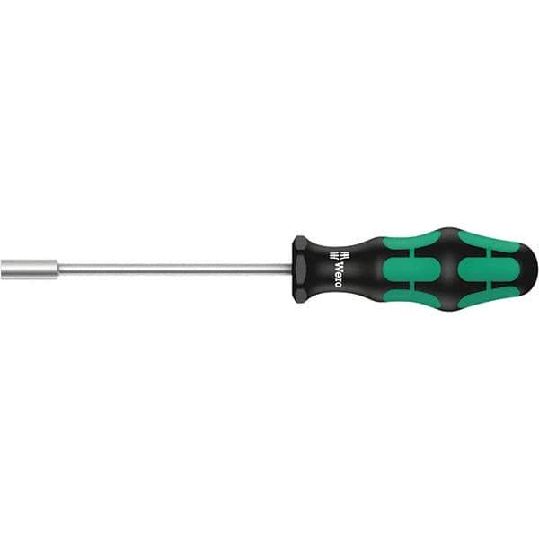 Wera - 13mm Solid Shaft Nutdriver - Cushion Grip Handle, 237mm OAL - Eagle Tool & Supply