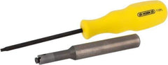 HORN - Internal, Neutral Cut, BU111, 0.091" Max Depth of Cut, 1/8" Groove Width, Indexable Grooving Toolholder - 1/2" Shank Width, 3.74" OAL, Through Coolant - Eagle Tool & Supply
