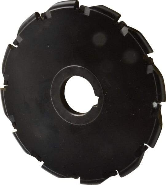Cutting Tool Technologies - Arbor Hole Connection, 3/8" Cutting Width, 2.03" Depth of Cut, 6" Cutter Diam, 1-1/4" Hole Diam, Indexable Slotting Cutter - RA Toolholder, RDC 32.5 Insert, Right Hand Cutting Direction - Eagle Tool & Supply