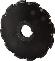 Cutting Tool Technologies - Arbor Hole Connection, 3/8" Cutting Width, 2.03" Depth of Cut, 6" Cutter Diam, 1-1/4" Hole Diam, Indexable Slotting Cutter - RA Toolholder, RDC 32.5 Insert, Right Hand Cutting Direction - Eagle Tool & Supply