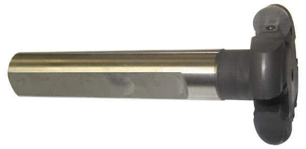 Cutting Tool Technologies - Shank Connection, 1/8" Cutting Width, 0.87" Depth of Cut, 3" Cutter Diam, Indexable Slotting Cutter - 1-1/4" Shank Diam, RT Toolholder, RPC 1(1.36) Insert - Eagle Tool & Supply