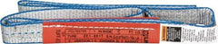 Lift-All - 3' Long x 1" Wide, 1,600 Lb Vertical Capacity, 1 Ply, Polyester Web Sling - 1,250 Lb Choker Capacity, Silver (Color) - Eagle Tool & Supply