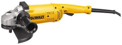 DeWALT - 7 & 9" Wheel Diam, 6,000 RPM, Corded Angle & Disc Grinder - 5/8-11 Spindle, 15 Amps - Eagle Tool & Supply