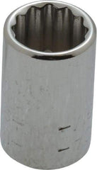 Blackhawk by Proto - 1/4" Drive, Standard Hand Socket - 12 Points, 7/8" OAL, Chrome Finish - Eagle Tool & Supply