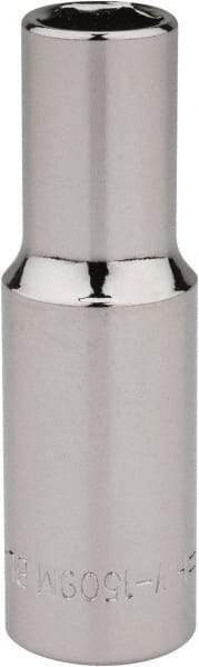 Blackhawk by Proto - 3/8" Drive, Deep Hand Socket - 6 Points, 2-7/64" OAL, Chrome Finish - Eagle Tool & Supply