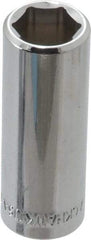 Blackhawk by Proto - 3/8" Drive, Deep Hand Socket - 6 Points, 1-13/16" OAL, Chrome Finish - Eagle Tool & Supply